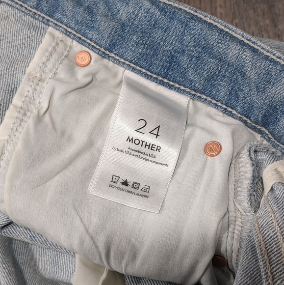 NWOT Mother High Waisted Tunnel Vision Sneak Jeans Sippin Sweet Tea Size 24 - Picture 12 of 14